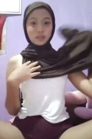 Abg Hijab Belajar Omek Bikin Tegang Otong
